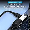 كابل من فيججيج بطول 1 متر نوع USB 3.0 متوافق مع الكمبيوتر واللابتوب وأجهزة الألعاب
