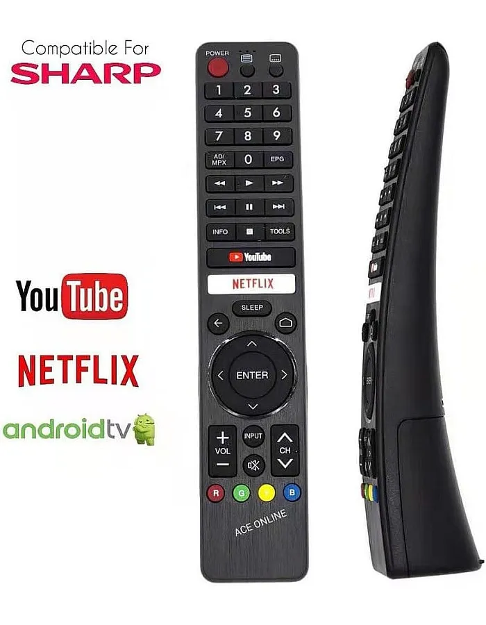 remote control for sharp smart android tv