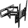 26-65 inch 4K LED LCD Medium Front and Rear Adjustable Up and Down Angle, Full Motion TV Wall Stand, Tilt & Swivel Movable TV Mount, Load Capacity 40kg Left and Right Swivel Wall TV Arm Wall
