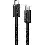 Anker 322 USB-C to USB-C Cable 3 fT USB C Charger Cable for MacBooks, iPads, Switch, Samsung Galaxy, Iphones- Black-18 months Local Warranty