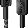 Anker 322 USB-C to USB-C Cable 3 fT USB C Charger Cable for MacBooks, iPads, Switch, Samsung Galaxy, Iphones- Black-18 months Local Warranty