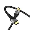 LENOK 8K HDMI Cable 2.1, 48Gbps Ultra High Speed HDMI Cable Braided Cord (4K@144Hz, 4K@120Hz, 8K@60Hz) HDCP 2.2&2.3 HDR 10 eARC ARC, Compatible with Switch 2/PS5/Laptop/Monitor/HDTV/- (2 M)