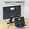 LENOK 8K HDMI Cable 2.1, 48Gbps Ultra High Speed HDMI Cable Braided Cord (4K@144Hz, 4K@120Hz, 8K@60Hz) HDCP 2.2&2.3 HDR 10 eARC ARC, Compatible with Switch 2/PS5/Laptop/Monitor/HDTV/- (2 M)