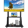 حامل تلفزيون متحرك من مايبرو، حامل أرضي دوار للشاشات المسطحة، شاشة عرض LCD/ال اي دي/او ال اي دي 32-70 بوصة، لوح ذكي قابل للتحريك يتحمل حتى 100 رط