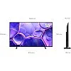 تلفزيون LED 55 بوصة بمعالج كريستال ودقة 4K موديل UA55U8000FUXEG من سامسونج، تيتان جراي