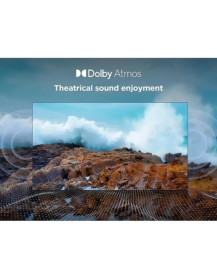 تلفزيون ذكي 55 بوصة ليد 4K UHD HDR من تي سي ال| تلفزيون جوجل، 60 هرتز، HDR 10، معالج ايه اي بي كيو، صوت دولبي، ام اي ام سي، HDMI 2.1، بلوتوث 5.2، واي فاي 5،