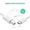 Ugreen Type C to USB-B Cable White 1.5M 40417