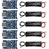 5pcs TP4056 Type-C USB 5V 1A 18650 Lithium Battery Charger Module with Dual Protection Function + 5pcs 18650 Battery Holder