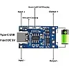 5pcs TP4056 Type-C USB 5V 1A 18650 Lithium Battery Charger Module with Dual Protection Function + 5pcs 18650 Battery Holder
