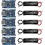5pcs TP4056 Type-C USB 5V 1A 18650 Lithium Battery Charger Module with Dual Protection Function + 5pcs 18650 Battery Holder