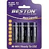 AA BESTON Rechargeable Battery - 2500mAh Type AA (4 Pack)