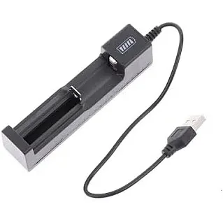Generic USB Battery Charger 1cell for 16340/14500/18650/26650 (3.7 Volts)