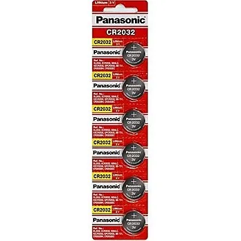 Panasonic CR2032 Battery Lithium cr-2032 3V Coin Cell pack of 6 batteries
