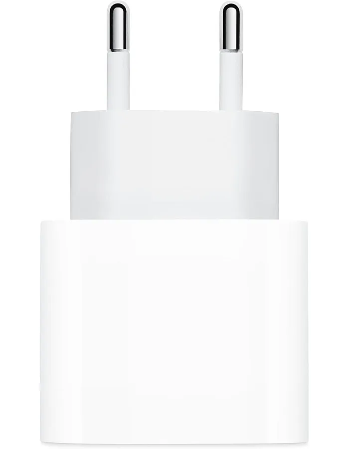 محول شاحن ابل 20 وات منفذ USB-C، أبيض