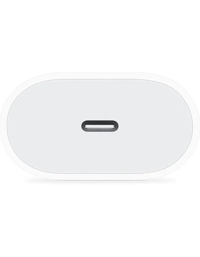 محول شاحن ابل 20 وات منفذ USB-C، أبيض