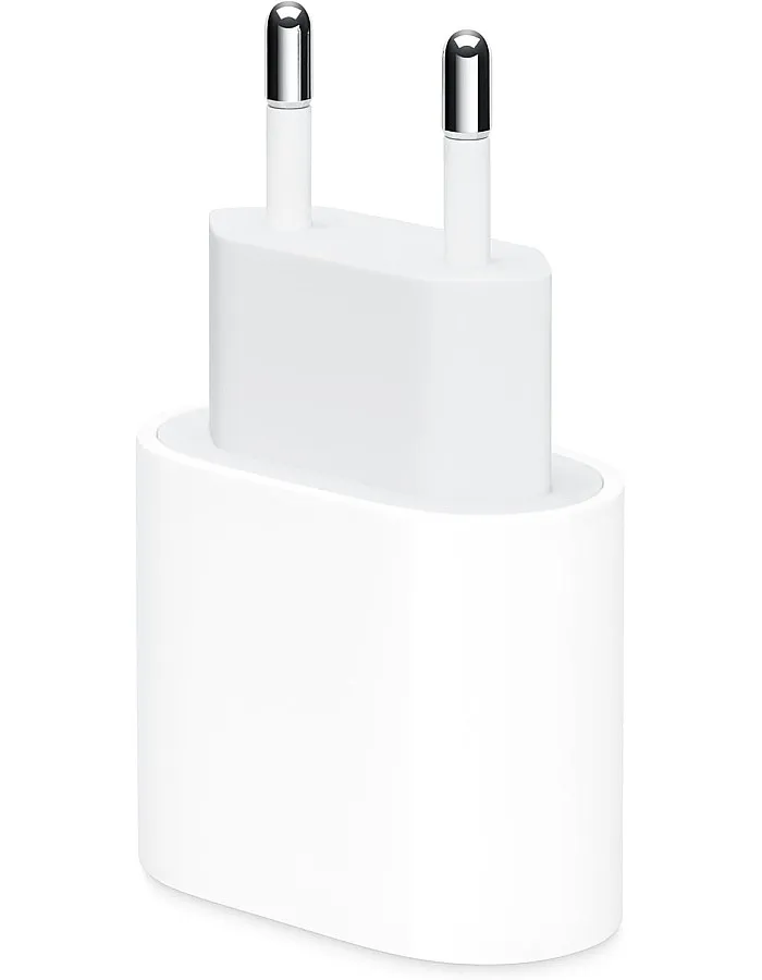 محول شاحن ابل 20 وات منفذ USB-C، أبيض