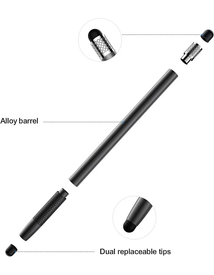 Joyroom jr-dr01 passive touch screen stylus pen for ios, android, windows smart phone - black