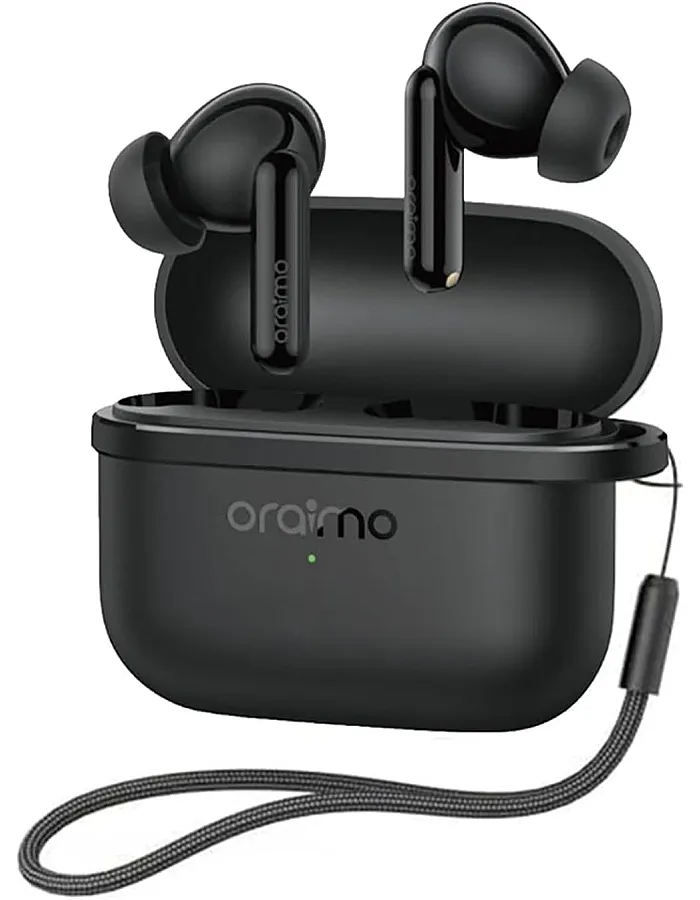 Oraimo OTW-324 SpaceBuds Lite True Wireless Earbuds with Sound360 Spatial Audio and 40-Hour Playtime - Speed Black