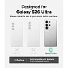 Ringke Fusion Case for Samsung Galaxy S26 Ultra [Velvet Anti-Fingerprint Coating] Translucent Matte Protective Case with Shockproof Bumper - Matte Clear