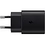 سامسونج شاحن سامسونج USB C، 25 واط، فائق السرعة، شحن سريع، شاحن اصلي مع كابل، اسود