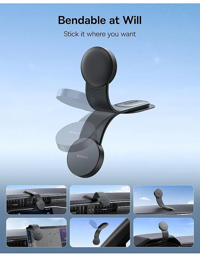 Baseus C02 - Magnetic Phone Holder Cluster - Black