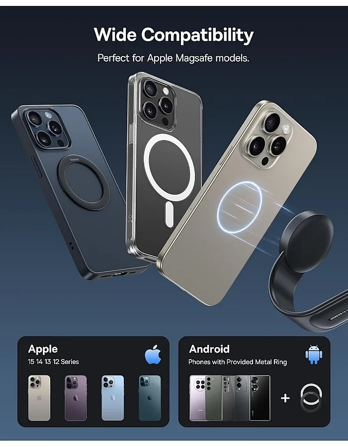 Baseus C02 - Magnetic Phone Holder Cluster - Black