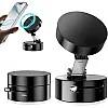 Magnetic Phone Holder 360° Rotation Smart Phone Holder with Strong Mount and Power Button, Support Car Mount, Kitchen or Office for Multiple Practical Use