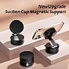 Magnetic Phone Holder 360° Rotation Smart Phone Holder with Strong Mount and Power Button, Support Car Mount, Kitchen or Office for Multiple Practical Use