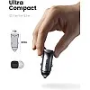 UGREEN PD 24W Car Charger Fast Charging for iPhone 13 Dual USB Ports Car Adapter Type C Compatible with iPhone 13 Pro/13 Pro Max/13/13 mini/12 Pro Max, iPad 9,iPad mini 6,Samsung S21,Huawei Mate20,etc