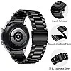 Netolo 22 mm Bracelet Compatible with Samsung Galaxy Watch 3 Strap 45 mm/Galaxy Watch 46 mm/Huawei Watch GT2 46 mm, Metal Stainless Steel Replacement Men's Women's Bracelet for Samsung Gear S3