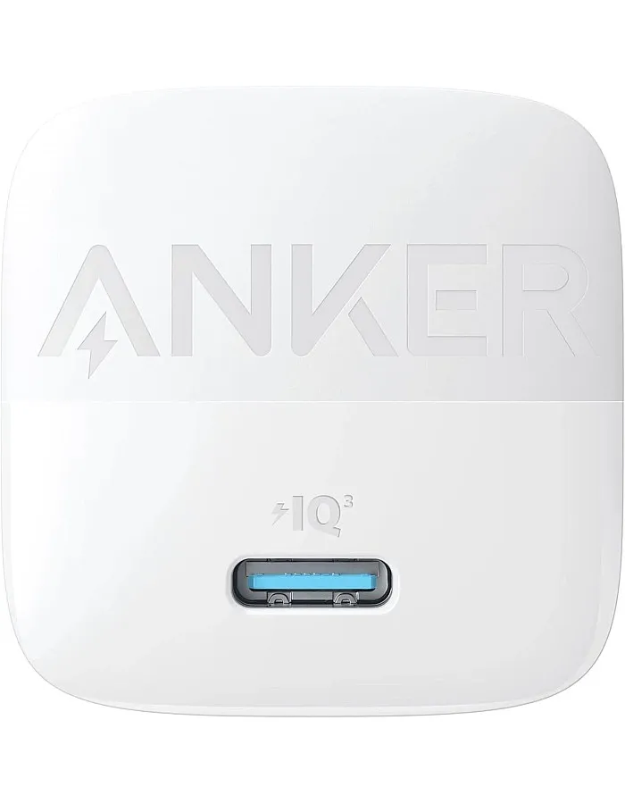 Anker 313 GaN 30W Foldable Charger PIQ 3.0 Durable Compact Fast Charger for iPhone 15/15 plus/15 Pro/15 Pro Max/14/13, Galaxy, Pixel 6/7, iPad/iPad Mini (Cable Not Included) (White)