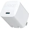 Anker 313 GaN 30W Foldable Charger PIQ 3.0 Durable Compact Fast Charger for iPhone 15/15 plus/15 Pro/15 Pro Max/14/13, Galaxy, Pixel 6/7, iPad/iPad Mini (Cable Not Included) (White)