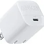 Anker 313 GaN 30W Foldable Charger PIQ 3.0 Durable Compact Fast Charger for iPhone 15/15 plus/15 Pro/15 Pro Max/14/13, Galaxy, Pixel 6/7, iPad/iPad Mini (Cable Not Included) (White)