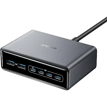 انكر شاحن برايم (200 واط، 6 منافذ، جان) [متوافق مع معايير تقنية PSE/ متوافق USB PD] ماك بوك، PD، كمبيوتر ويندوز، ايباد، ايفون، جالكسي، اندرويد، اله
