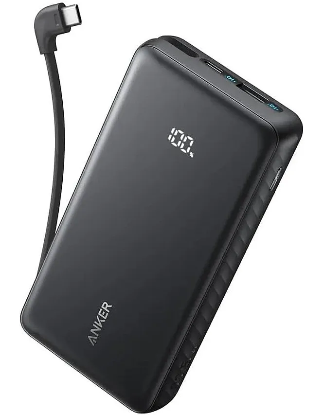 Anker Zolo Power Bank, 10,000mAh 22.5W Max Portable Charger, USB-C In and Out Fast Charging Battery Pack, Slim Travel Essential Phone Power Bank, For iPhone 17/16/15 Series, Galaxy [CCC Certified]