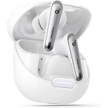Anker soundcore Liberty 4 NC Wireless Noise Cancelling Earbuds, Adaptive Noise Cancelling to Ears and Environment, Hi-Res Sound, 50H Battery, Wireless Charging, Bluetooth 5.3 - White