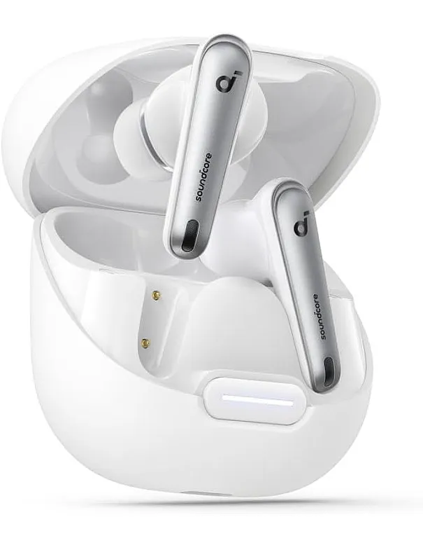 Anker soundcore Liberty 4 NC Wireless Noise Cancelling Earbuds, Adaptive Noise Cancelling to Ears and Environment, Hi-Res Sound, 50H Battery, Wireless Charging, Bluetooth 5.3 - White