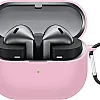 Dl3 Mobilak Compatible with Samsung Galaxy Buds3 FE/Galaxy Buds 3 FECase Cover, Soft Silicone Shockproof Protective Case Wireless Earbuds with Carabiner, Front LED Visible (Pink)