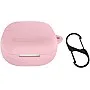 Fekra Compatible with Anker Soundcore R60i NC/Soundcore P31i Cover, Soft Silicone Shockproof Protective Case Wireless Earbuds with Carabiner, Front LED Visible R60i NC (Pink)
