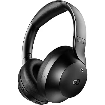 Headphone – Hybrid ANC Bluetooth Headphones with 3D Sound – 4 Mics – 55H Playtime – Fast Charging – Gaming Mode – Smart App – Foldable & Comfortable – Dual Connection – Bluetooth 5.4 – Black