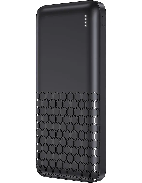 ماتريكس باور بانك MK10، بطارية ليثيوم ايون بوليمر 10000mAh، شاحن سريع 12 واط، تصميم نحيف، مؤشر LED، اسود