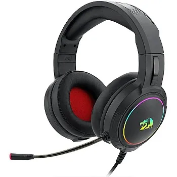Redragon H270 Mento RGB Wired Gaming Headphones Compatible with PC, Laptop, PS4, PS5, Nintendo Switch, Xbox One-Headset with Microphone-3.5MM Surround Sound