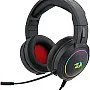 Redragon H270 Mento RGB Wired Gaming Headphones Compatible with PC, Laptop, PS4, PS5, Nintendo Switch, Xbox One-Headset with Microphone-3.5MM Surround Sound