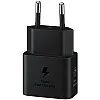 Samsung Fast Charger Adapter, Energy Efficient Charger, USB-C, 25 Watt, Black, EP-T2510N