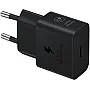 Samsung Fast Charger Adapter, Energy Efficient Charger, USB-C, 25 Watt, Black, EP-T2510N