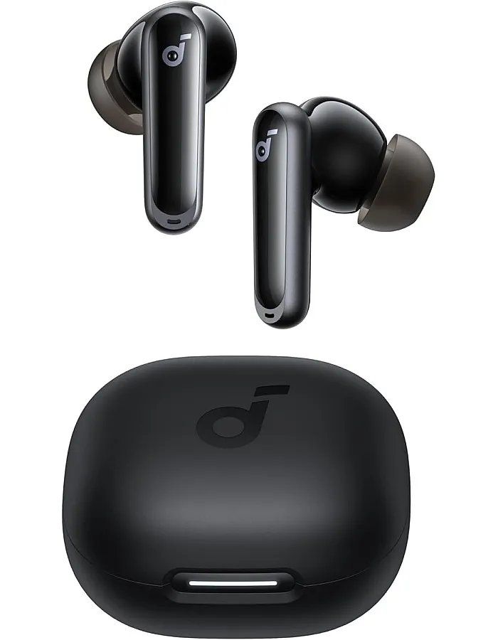 Soundcore P40i by Anker, Noise Cancelling Wireless Earbuds, Adaptive Noise Cancelling to Environments, Heavy Bass, 60H Playtime, 2-in-1 Case and Phone Stand, IPX5, Wireless Charging, Bluetooth 5.3