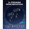 soundcore Liberty 4 Pro by Anker, Noise Cancelling Wireless Earbuds, 7-Sensor and Real-Time Adaptive Noise Cancelling, 2× Faster Charging, Clear Calls, Blue - 18 Months Warranty