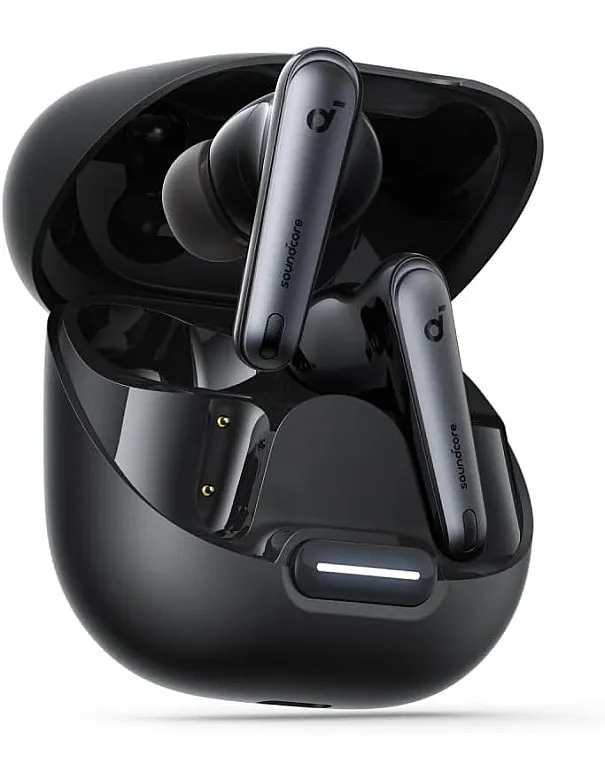 soundcore by Anker Liberty 4 NC Wireless Noise Cancelling Earbuds, 98.5% Noise Reduction, Adaptive Noise Cancelling to Ears and Environment, Hi-Res Sound, 50H Battery, Wireless Charging, Bluetooth 5.3