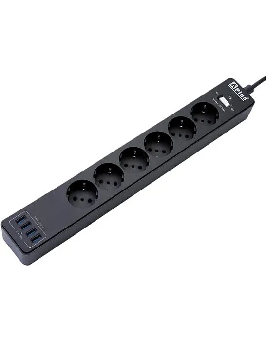 10A Smart Power Strip with Fire Bench Protection and Breakout Circuit 6 Outlets Smart Charging Station for Smart Devices 4 Charging Outlets