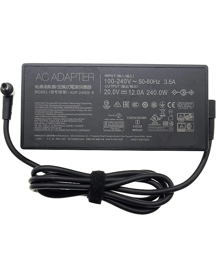 20V 12A 240W ADP-240EB B Charger Adapter Compatible for ASUS ROG Strix G15 G513QM G17 G713QM G713QR ROG Strix SCAR 15 G533 17 G733 ROG Zephyrus M16 GU603 Laptop Power Supply